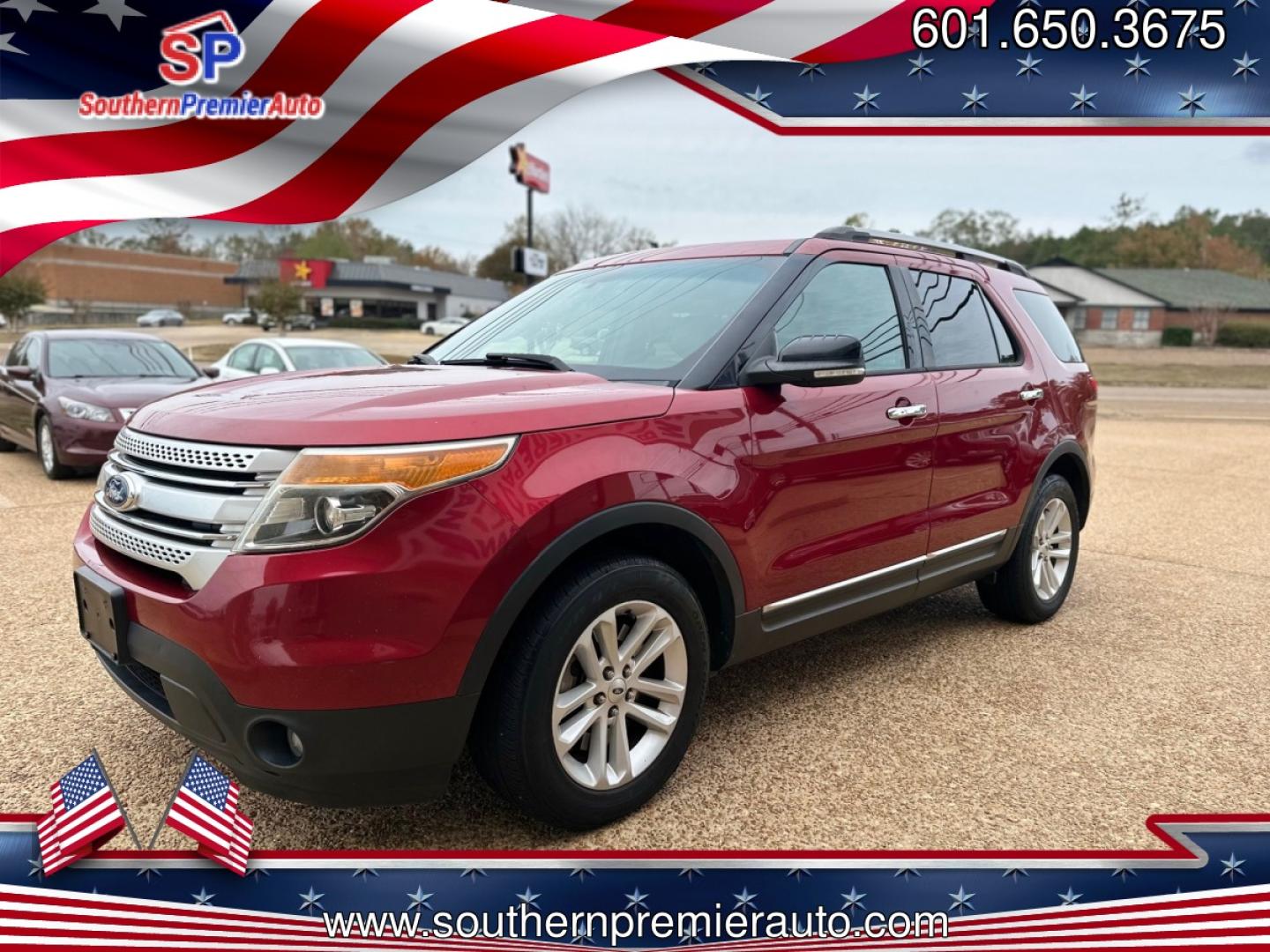 2015 RED FORD EXPLORER XLT (1FM5K7D84FG) , located at 922 W. Beacon St., Philadelphia, MS, 39350, (601) 650-3675, 32.770447, -89.127151 - Photo#2